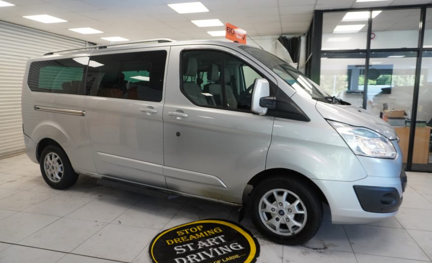 2014 (AUG) FORD TRANSIT TOURNEO CUSTOM 2.2 TDCi EcoTECH 300 LIMITED — 9 SEATER — LEATHER
