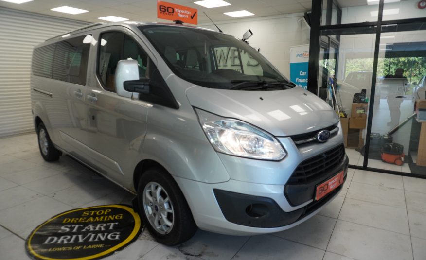 2014 (AUG) FORD TRANSIT TOURNEO CUSTOM 2.2 TDCi EcoTECH 300 LIMITED — 9 SEATER — LEATHER
