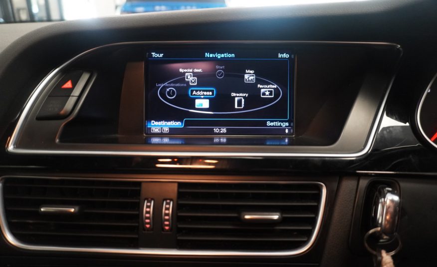 2015 AUDI A4 2.0 TDi S LINE BLACK EDITION PLUS in SEPANG BLUE with BLACK LEATHER & 19″ ALLOYS