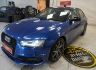 2015 AUDI A4 2.0 TDi S LINE BLACK EDITION PLUS in SEPANG BLUE with BLACK LEATHER & 19″ ALLOYS