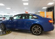 2015 AUDI A4 2.0 TDi S LINE BLACK EDITION PLUS in SEPANG BLUE with BLACK LEATHER & 19″ ALLOYS