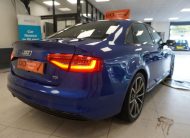 2015 AUDI A4 2.0 TDi S LINE BLACK EDITION PLUS in SEPANG BLUE with BLACK LEATHER & 19″ ALLOYS