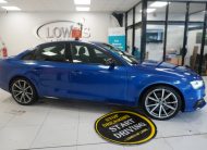 2015 AUDI A4 2.0 TDi S LINE BLACK EDITION PLUS in SEPANG BLUE with BLACK LEATHER & 19″ ALLOYS
