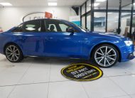 2015 AUDI A4 2.0 TDi S LINE BLACK EDITION PLUS in SEPANG BLUE with BLACK LEATHER & 19″ ALLOYS