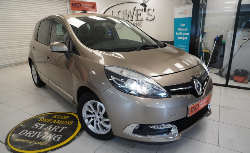 2016 RENAULT SCENIC 1.5 DCI DYNAMIQUE S NAV with ONLY 54,000 MILES — LEATHER & NAV — £20 ROAD TAX