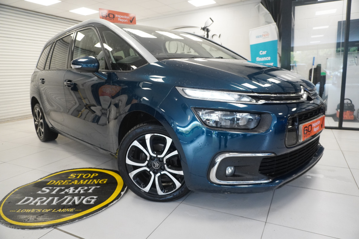 2020 CITROEN GRAND C4 SPACE TOURER 1.5 BlueHDi FEEL PLUS –AUTOMATIC — BLACK LEATHER — 7 SEATER
