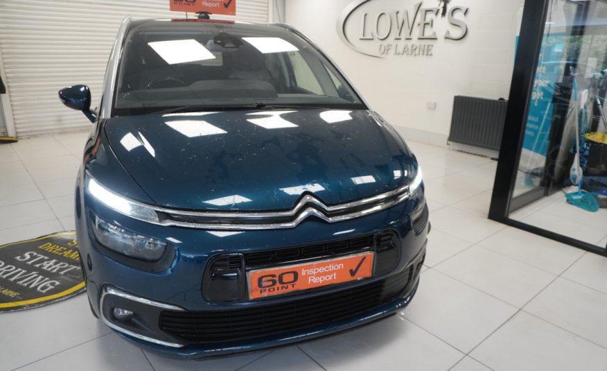 2020 CITROEN GRAND C4 SPACE TOURER 1.5 BlueHDi FEEL PLUS –AUTOMATIC — BLACK LEATHER — 7 SEATER
