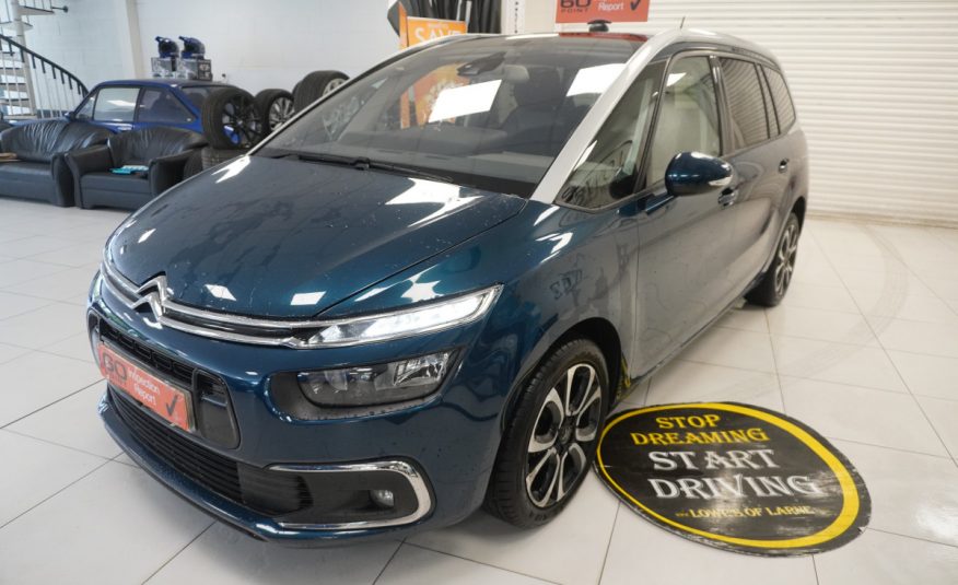 2020 CITROEN GRAND C4 SPACE TOURER 1.5 BlueHDi FEEL PLUS –AUTOMATIC — BLACK LEATHER — 7 SEATER