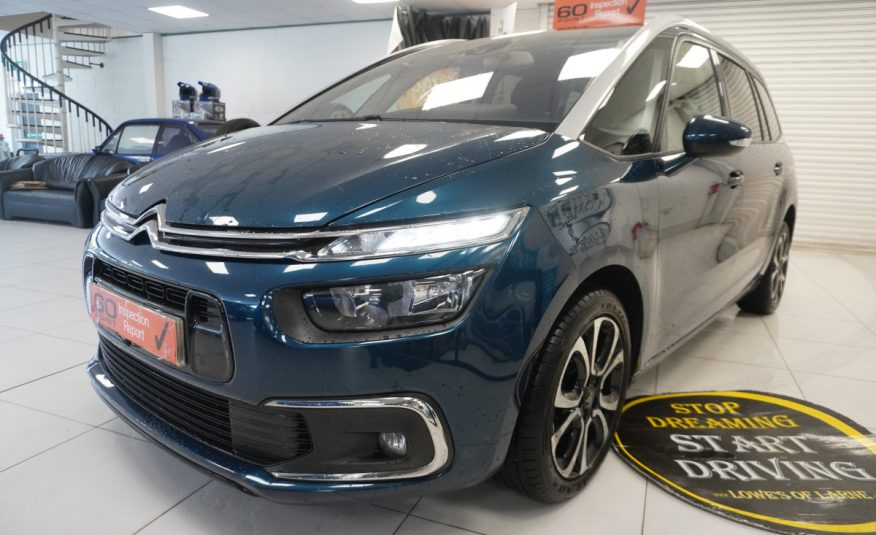 2020 CITROEN GRAND C4 SPACE TOURER 1.5 BlueHDi FEEL PLUS –AUTOMATIC — BLACK LEATHER — 7 SEATER