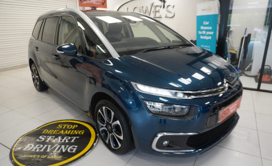 2020 CITROEN GRAND C4 SPACE TOURER 1.5 BlueHDi FEEL PLUS –AUTOMATIC — BLACK LEATHER — 7 SEATER