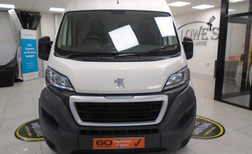2018 (MAY) PEUGEOT BOXER 335 PRO 2.0 BlueHDi L3H2 SAT NAV — ONLY 77,000 MILES — NO VAT