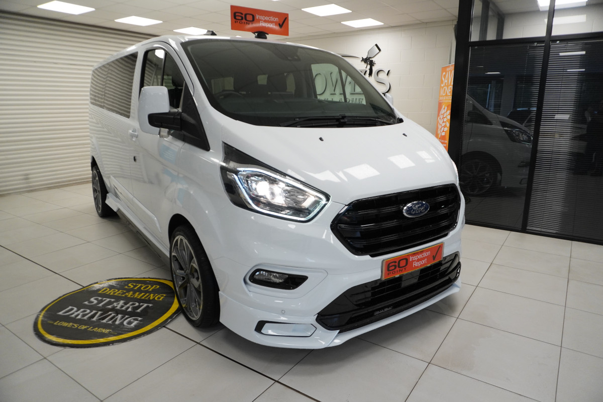 2021 (MARCH) FORD TRANSIT TOURNEO CUSTOM 2.0 TDCi EcoBLUE 320 LIMITED — 9 SEATER — BODY KITTED