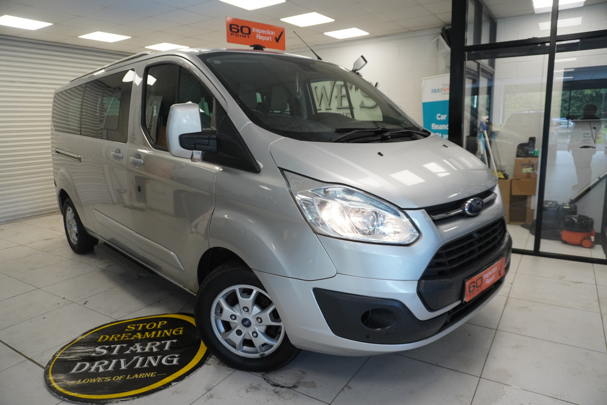 2014 (AUG) FORD TRANSIT TOURNEO CUSTOM 2.2 TDCi EcoTECH 300 LIMITED — 9 SEATER — LEATHER