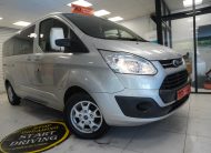 2014 (AUG) FORD TRANSIT TOURNEO CUSTOM 2.2 TDCi EcoTECH 300 LIMITED — 9 SEATER — LEATHER