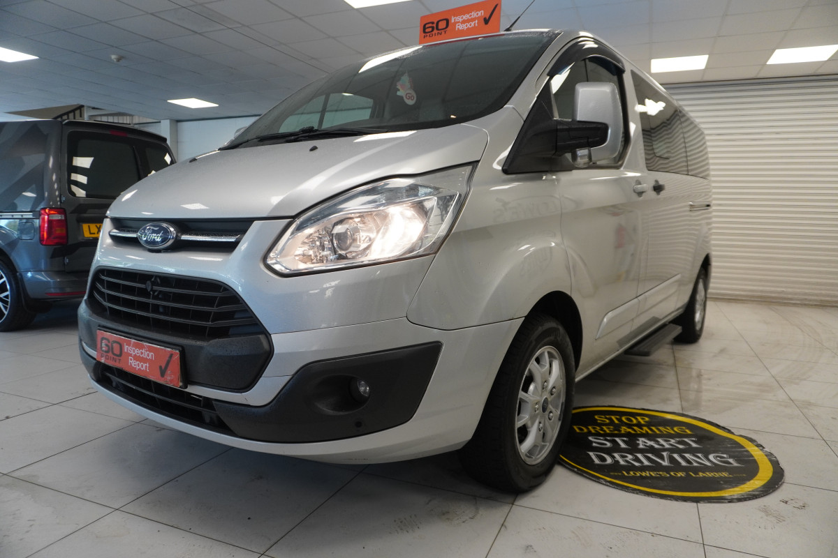 2014 (AUG) FORD TRANSIT TOURNEO CUSTOM 2.2 TDCi EcoTECH 300 LIMITED — 9 SEATER — LEATHER