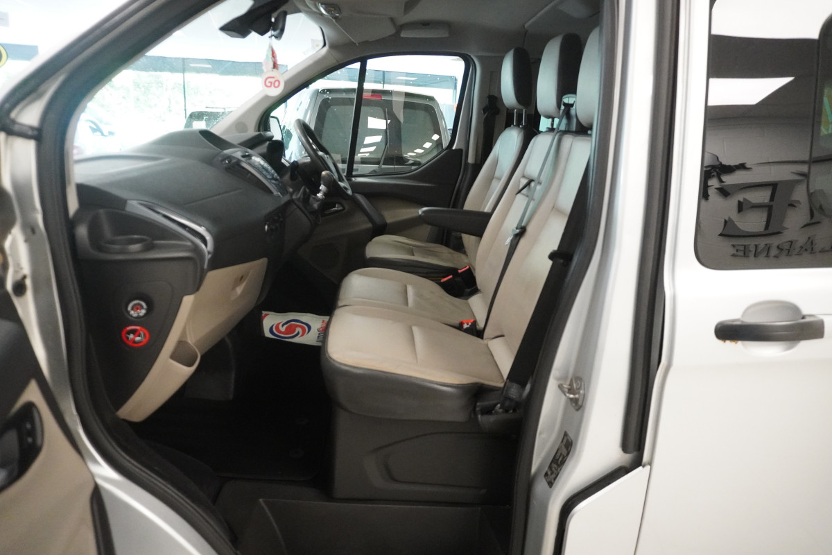 2014 (AUG) FORD TRANSIT TOURNEO CUSTOM 2.2 TDCi EcoTECH 300 LIMITED — 9 SEATER — LEATHER