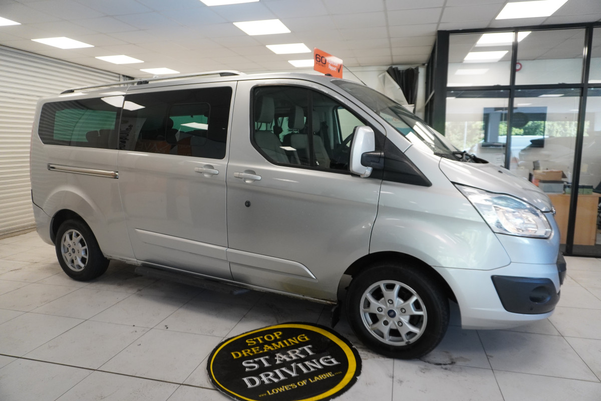 2014 (AUG) FORD TRANSIT TOURNEO CUSTOM 2.2 TDCi EcoTECH 300 LIMITED — 9 SEATER — LEATHER