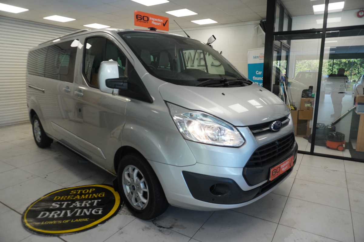 2014 (AUG) FORD TRANSIT TOURNEO CUSTOM 2.2 TDCi EcoTECH 300 LIMITED — 9 SEATER — LEATHER