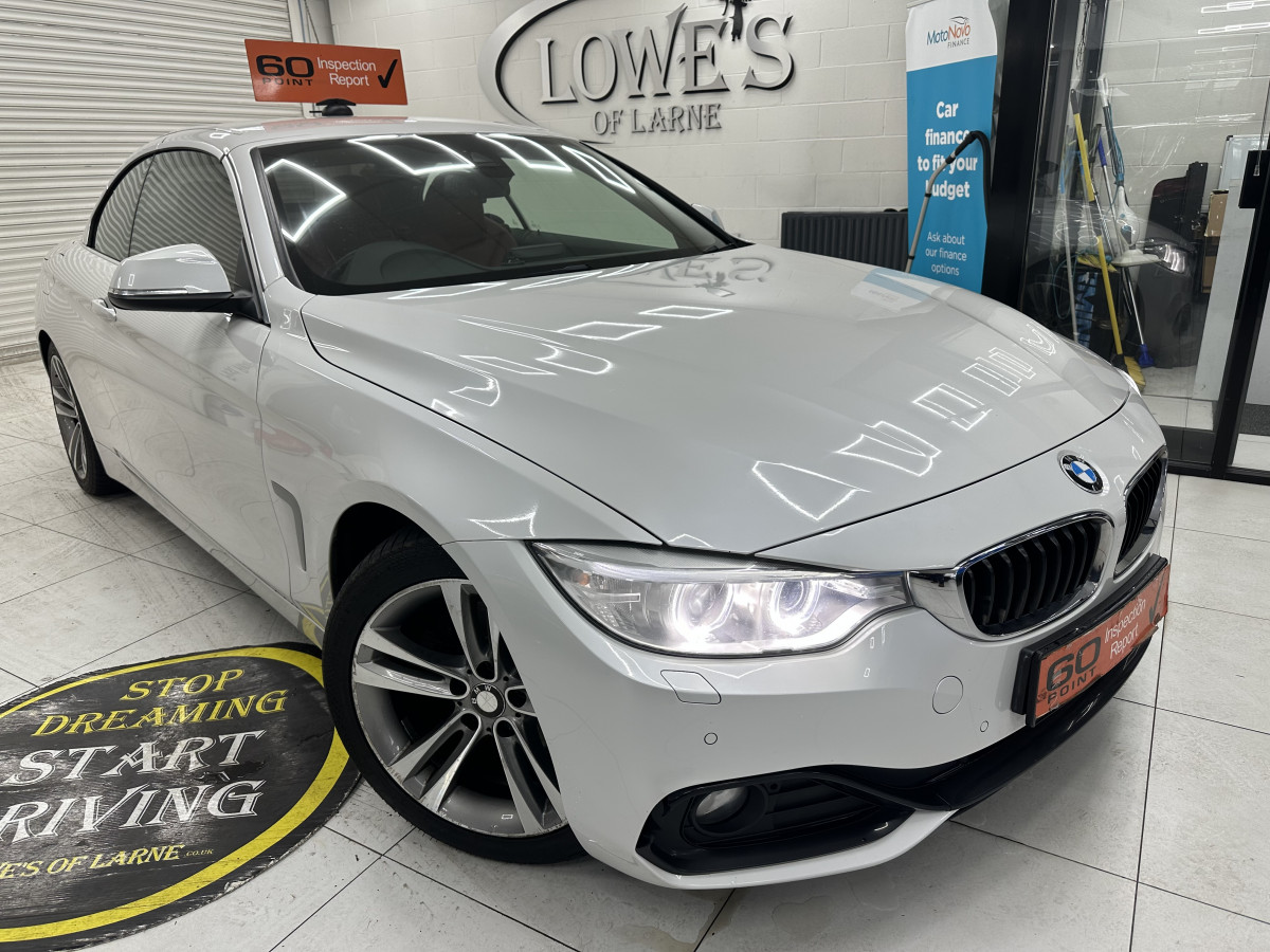 2015 BMW 420D SPORT CONVERTIBLE AUTO with LEATHER & SAT NAV