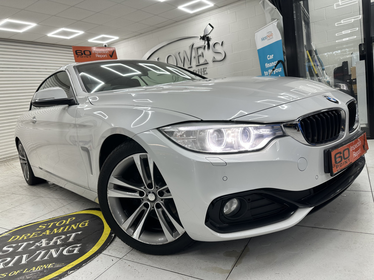 2015 BMW 420D SPORT CONVERTIBLE AUTO with LEATHER & SAT NAV
