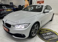 2015 BMW 420D SPORT CONVERTIBLE AUTO with LEATHER & SAT NAV