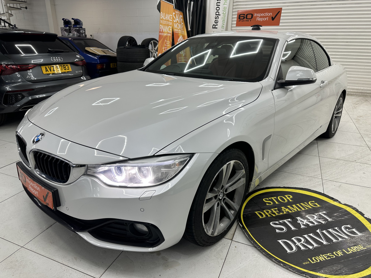 2015 BMW 420D SPORT CONVERTIBLE AUTO with LEATHER & SAT NAV
