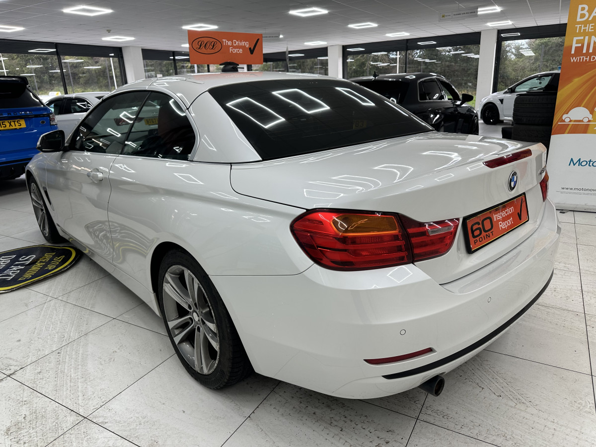 2015 BMW 420D SPORT CONVERTIBLE AUTO with LEATHER & SAT NAV