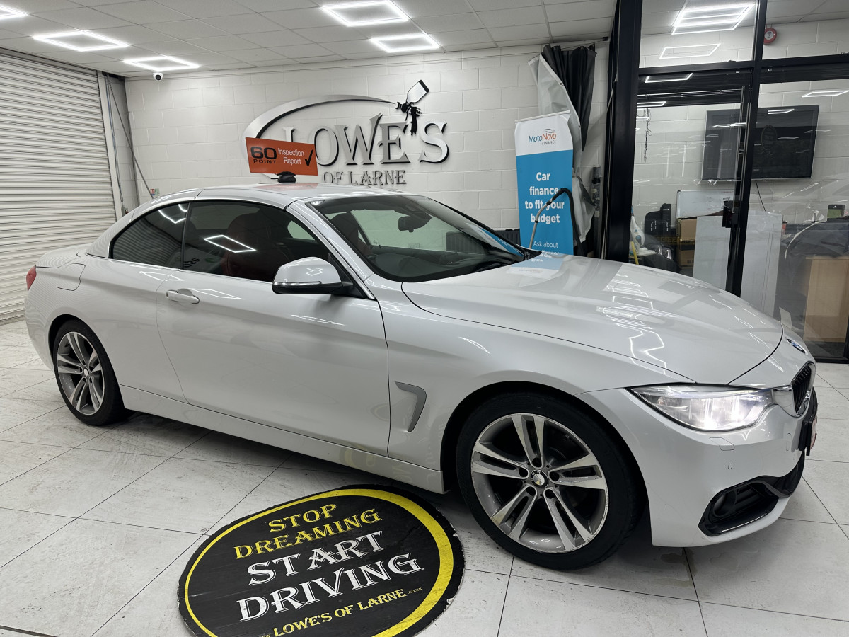 2015 BMW 420D SPORT CONVERTIBLE AUTO with LEATHER & SAT NAV