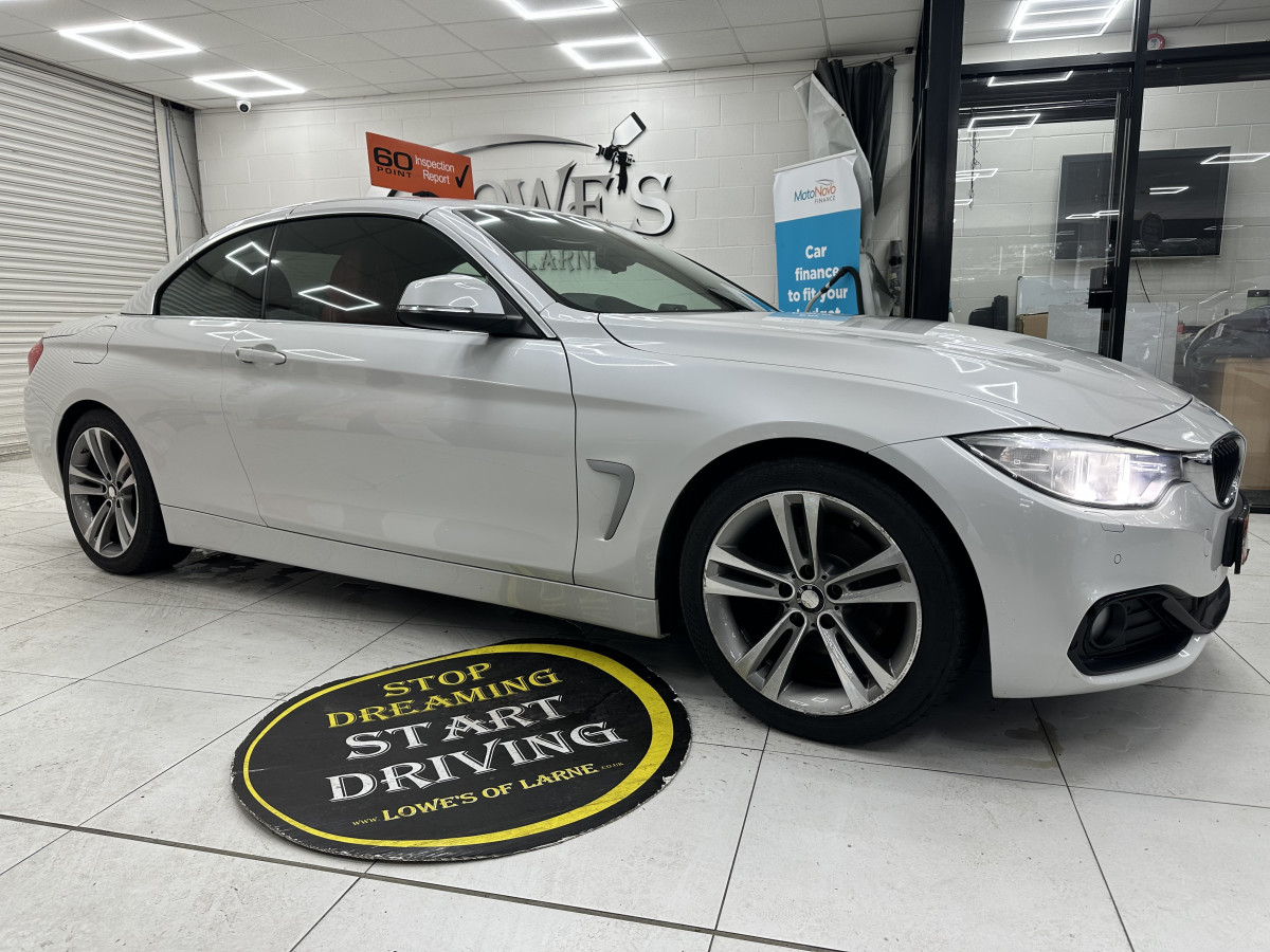 2015 BMW 420D SPORT CONVERTIBLE AUTO with LEATHER & SAT NAV