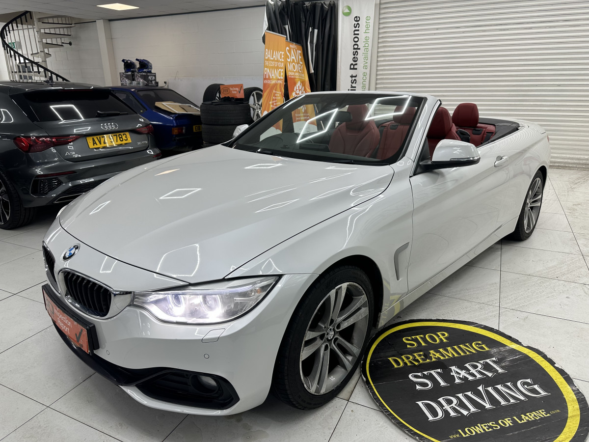 2015 BMW 420D SPORT CONVERTIBLE AUTO with LEATHER & SAT NAV