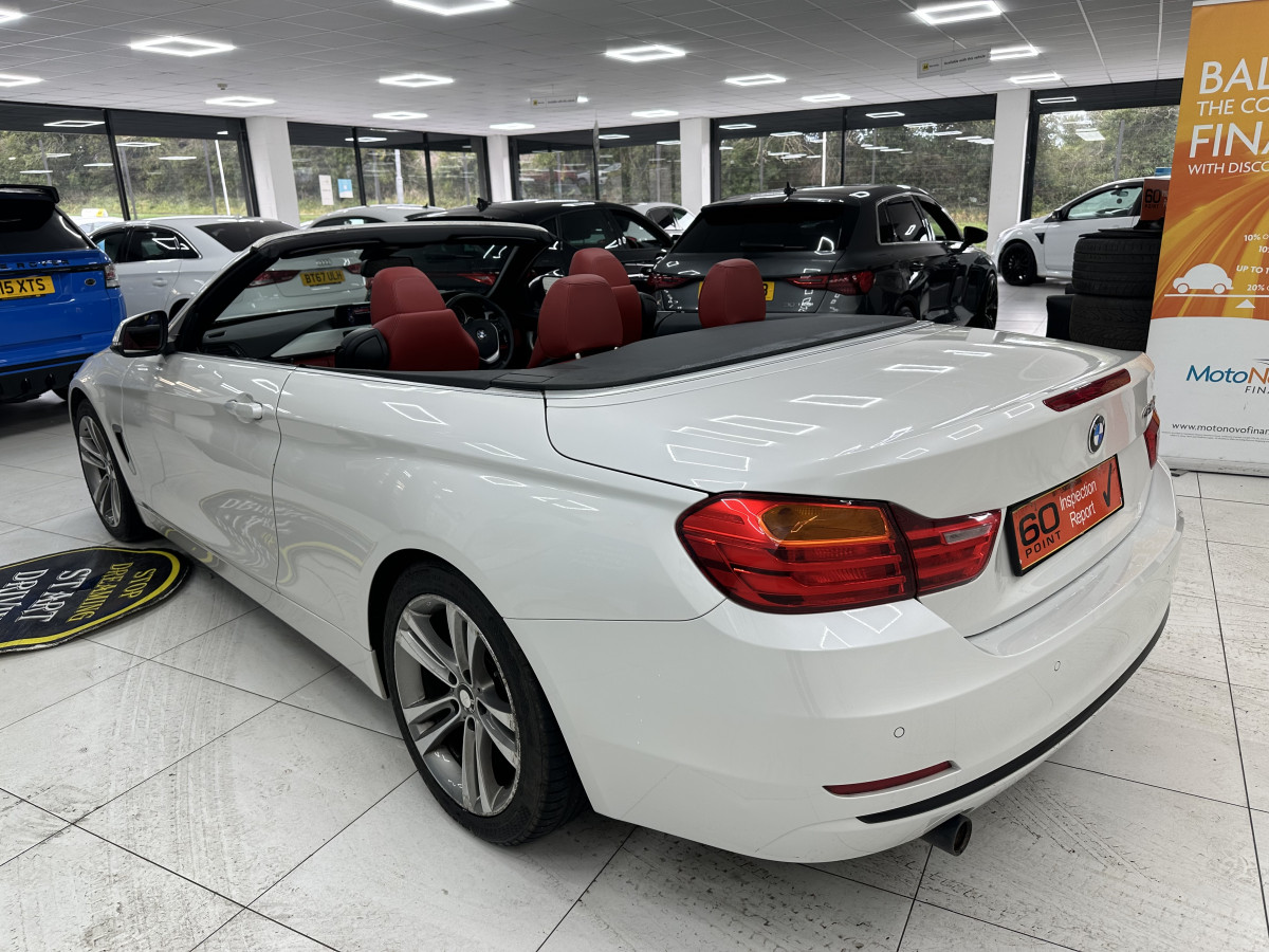 2015 BMW 420D SPORT CONVERTIBLE AUTO with LEATHER & SAT NAV