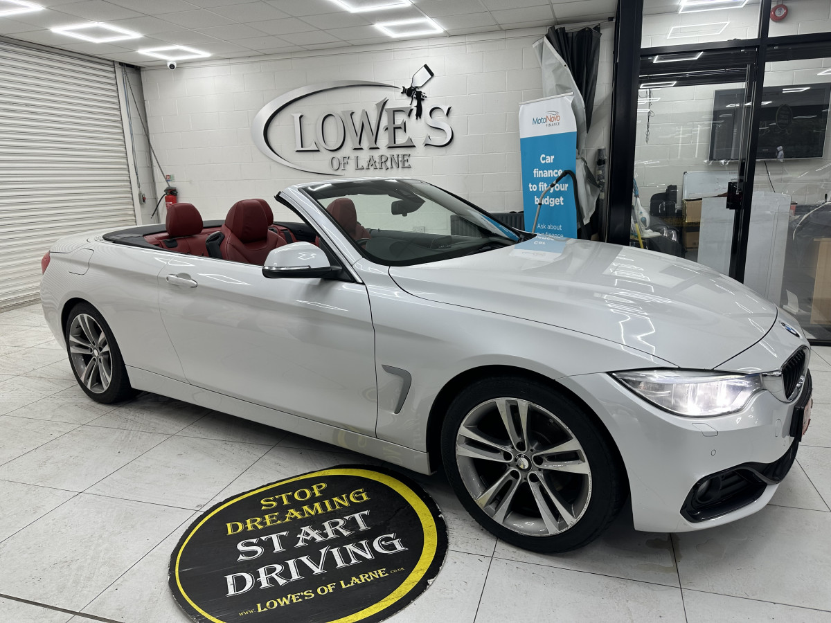 2015 BMW 420D SPORT CONVERTIBLE AUTO with LEATHER & SAT NAV