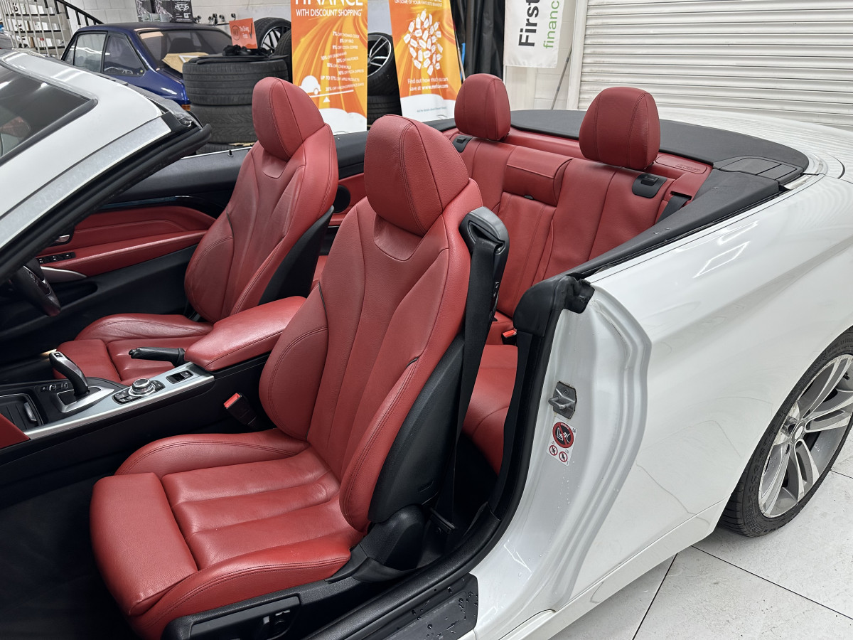 2015 BMW 420D SPORT CONVERTIBLE AUTO with LEATHER & SAT NAV