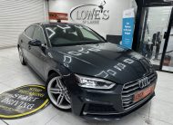 2020 (OCT) AUDI A5 2.0 TDi 40 S LINE SPORTBACK S TRONIC AUTO — BLACK LEATHER & SAT NAV