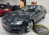 2020 (OCT) AUDI A5 2.0 TDi 40 S LINE SPORTBACK S TRONIC AUTO — BLACK LEATHER & SAT NAV
