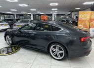 2020 (OCT) AUDI A5 2.0 TDi 40 S LINE SPORTBACK S TRONIC AUTO — BLACK LEATHER & SAT NAV
