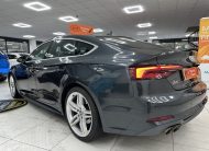 2020 (OCT) AUDI A5 2.0 TDi 40 S LINE SPORTBACK S TRONIC AUTO — BLACK LEATHER & SAT NAV