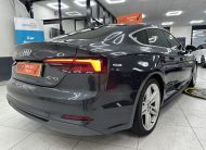 2020 (OCT) AUDI A5 2.0 TDi 40 S LINE SPORTBACK S TRONIC AUTO — BLACK LEATHER & SAT NAV