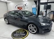2020 (OCT) AUDI A5 2.0 TDi 40 S LINE SPORTBACK S TRONIC AUTO — BLACK LEATHER & SAT NAV