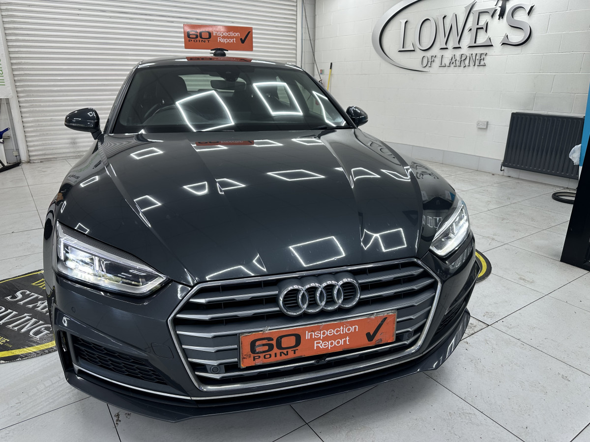 2020 (OCT) AUDI A5 2.0 TDi 40 S LINE SPORTBACK S TRONIC AUTO — BLACK LEATHER & SAT NAV