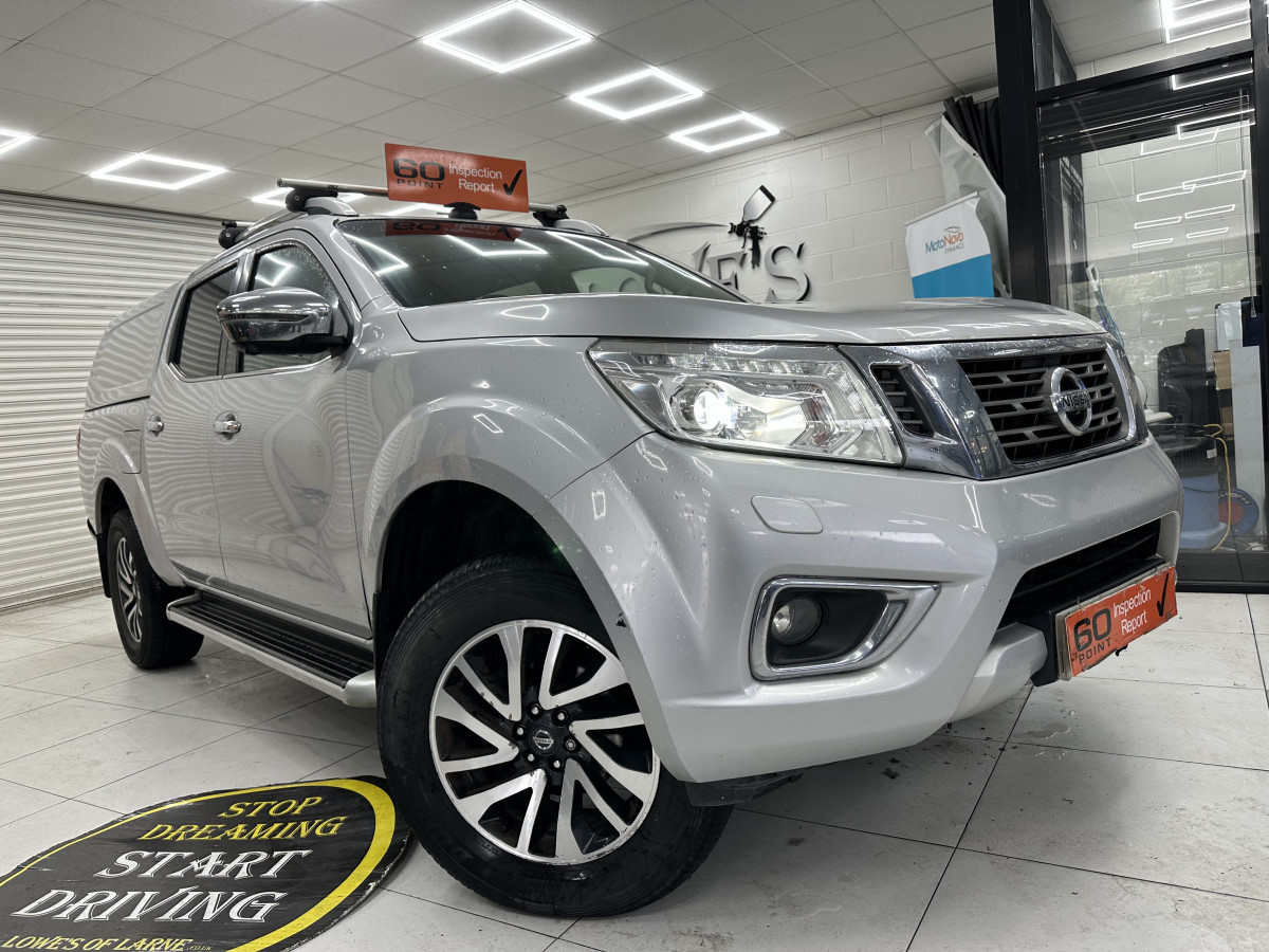 2017 (JUNE) NISSAN NAVARA 2.3 DCi 190 TEKNA DOUBLE CAB PICK-UP AUTOMATIC with ONLY 99K — HEATED LEATHER, SAT NAV —***NO VAT***