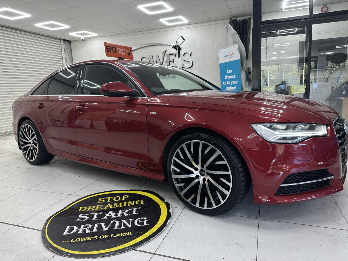 2015 (OCT) AUDI A6 2.0 TDi S LINE AUTOMATIC with BLACK LEATHER