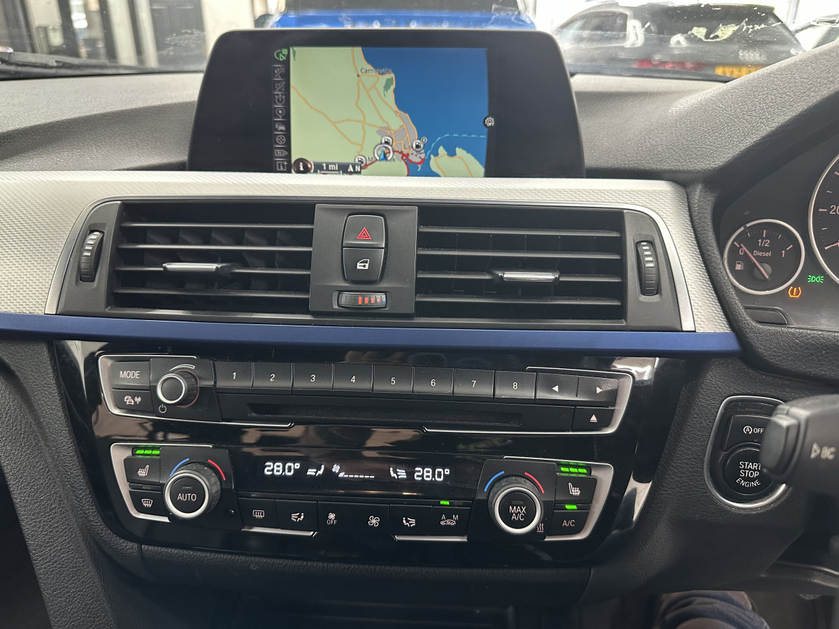 2015 (OCT) BMW 318D M SPORT  — BLACK LEATHER, SAT NAV and 20″ ALLOYS