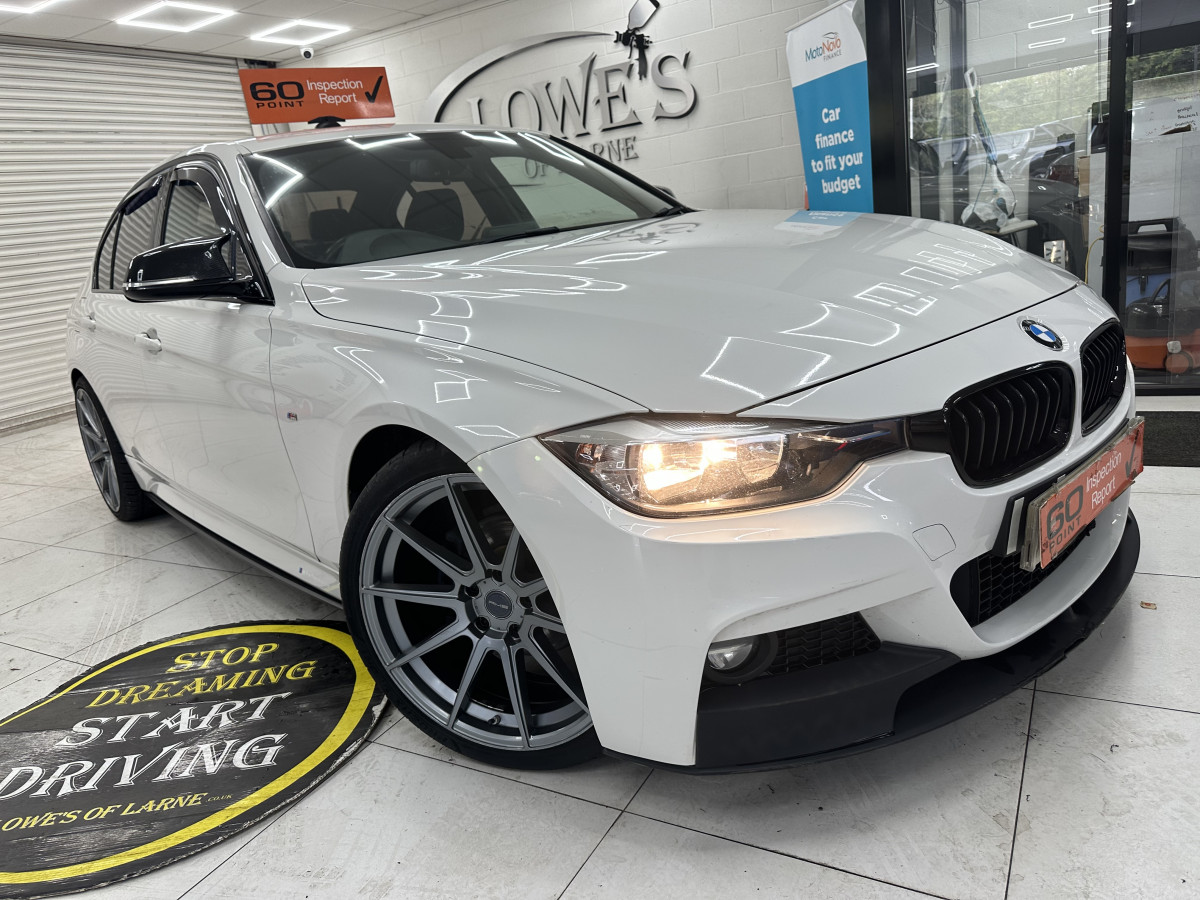 2015 (OCT) BMW 318D M SPORT  — BLACK LEATHER, SAT NAV and 20″ ALLOYS