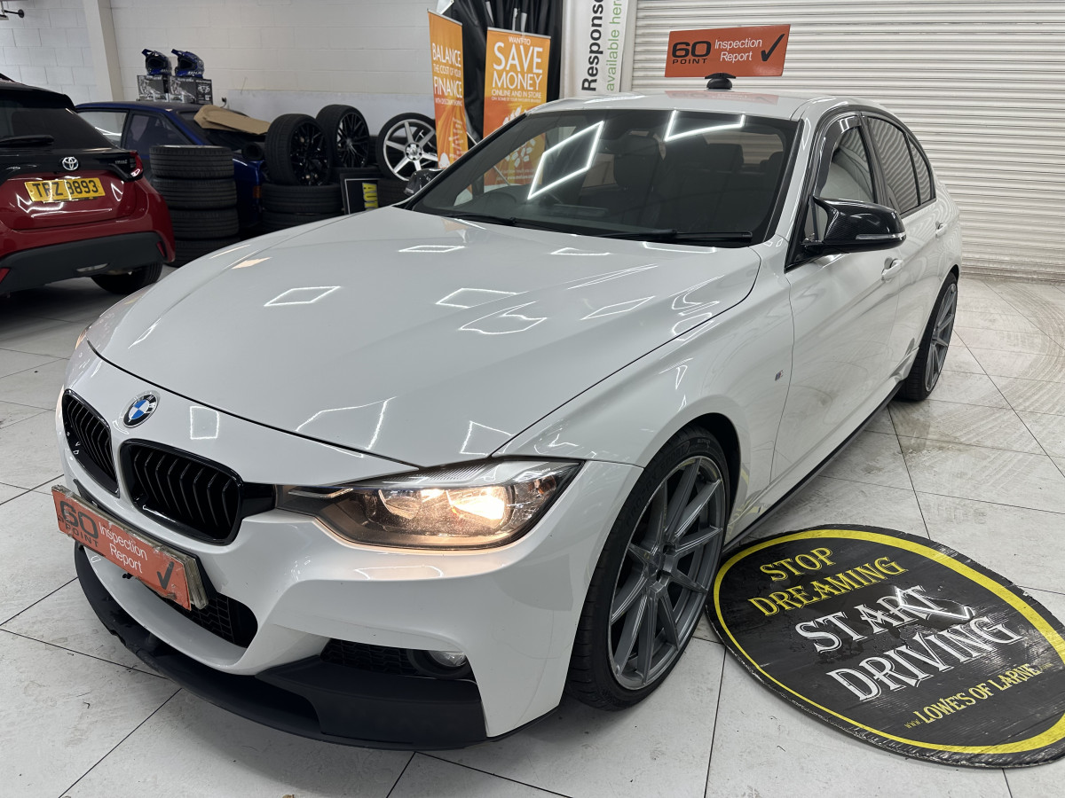 2015 (OCT) BMW 318D M SPORT  — BLACK LEATHER, SAT NAV and 20″ ALLOYS