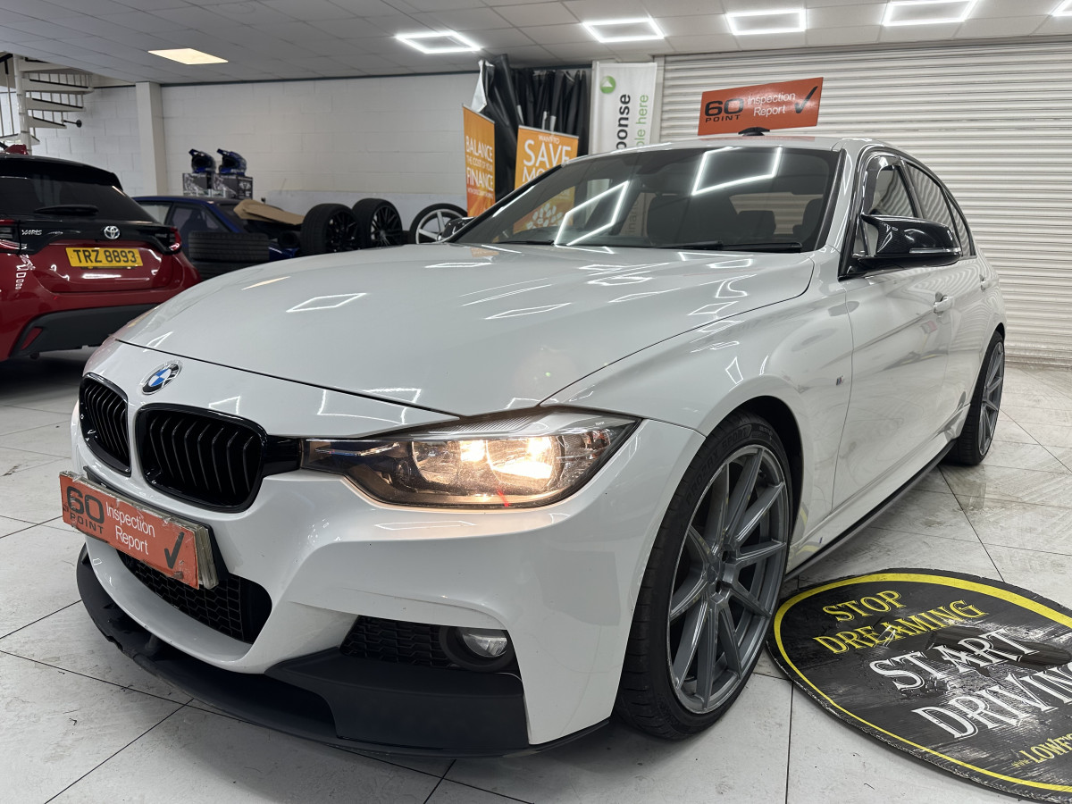 2015 (OCT) BMW 318D M SPORT  — BLACK LEATHER, SAT NAV and 20″ ALLOYS