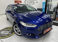 2015 (JULY) FORD MONDEO 2.0 TDCi TITANIUM AUTOMATIC — ONLY 94K — BLACK LEATHER, SAT NAV & 19″ ALLOYS
