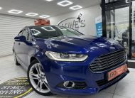 2015 (JULY) FORD MONDEO 2.0 TDCi TITANIUM AUTOMATIC — ONLY 94K — BLACK LEATHER, SAT NAV & 19″ ALLOYS