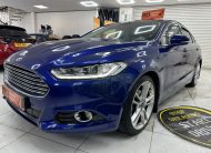 2015 (JULY) FORD MONDEO 2.0 TDCi TITANIUM AUTOMATIC — ONLY 94K — BLACK LEATHER, SAT NAV & 19″ ALLOYS