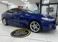 2015 (JULY) FORD MONDEO 2.0 TDCi TITANIUM AUTOMATIC — ONLY 94K — BLACK LEATHER, SAT NAV & 19″ ALLOYS